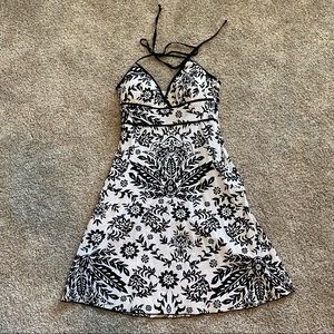 Black and white summer dress